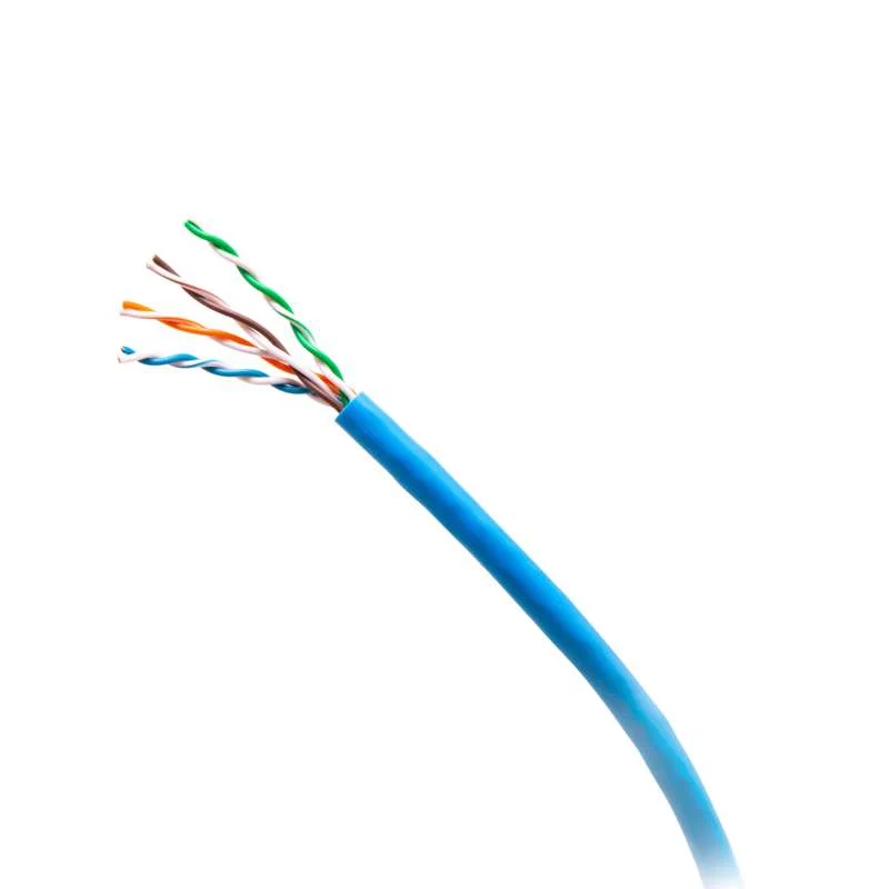 Cables To Go 1000ft (304.8m) TAA-Compliant Cat5e Bulk Unshielded (UTP) Ethernet Network Cable with Stranded Conductors In-Wall CM-Rated - Blue