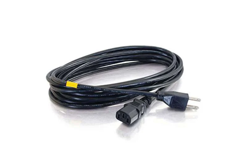 Cables To Go 10ft 18 AWG Universal Power Cord -NEMA 5-15P to IEC320C13- -TAA Compliant-,