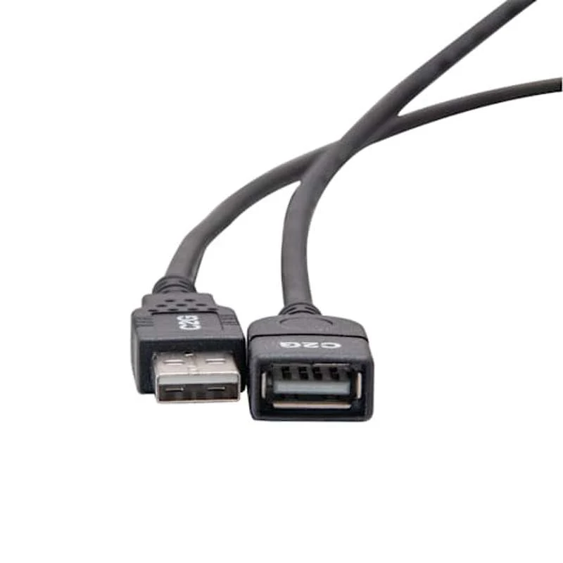 Cables To Go 10ft (3.1m) TAA-Compliant USB 2.0 A Male to A Female Extension Cable - Image 2