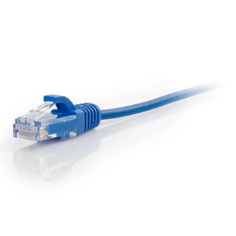 Cables To Go 12ft (3.66m) Cat6 Snagless Unshielded (UTP) Slim Ethernet Network Patch Cable - Blue - Image 3