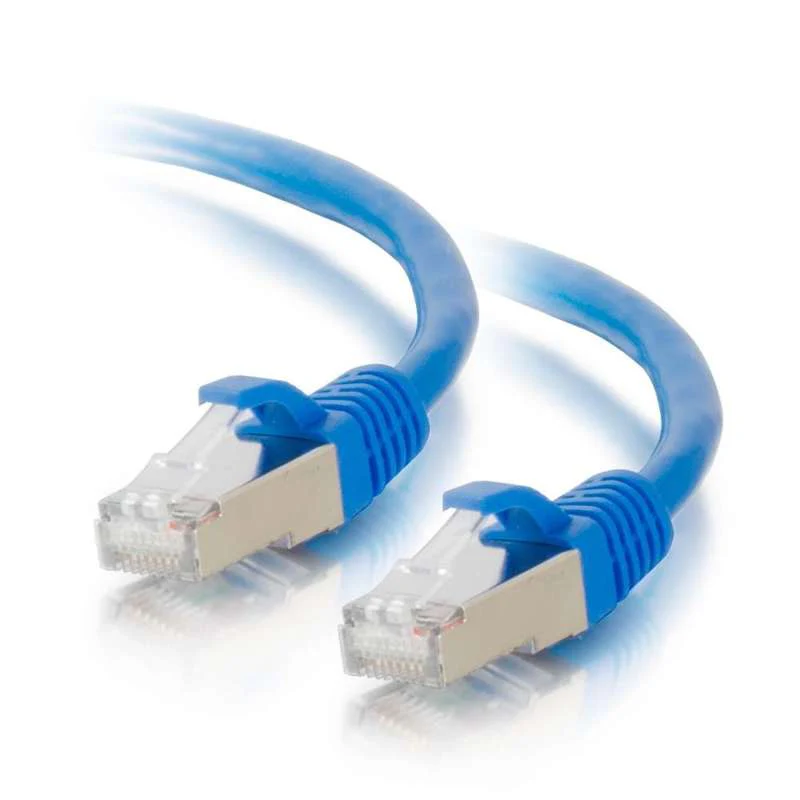 Cables To Go 12ft (3.7m) Cat6 Snagless Shielded (STP) Ethernet Network Patch Cable - Blue - Image 2
