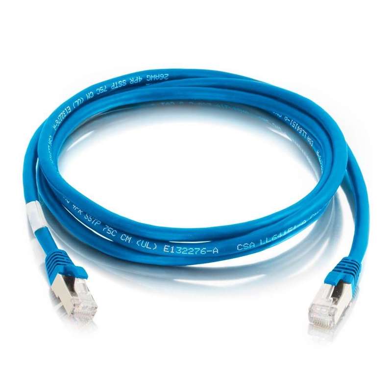 Cables To Go 12ft (3.7m) Cat6 Snagless Shielded (STP) Ethernet Network Patch Cable - Blue - Image 6