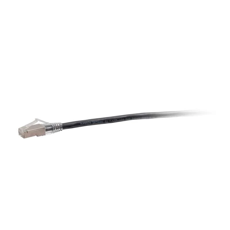 Cables To Go 15ft (4.6m) F-Series Cat6a Snagless Shielded (STP) Network Cable - Black, TAA Complaint