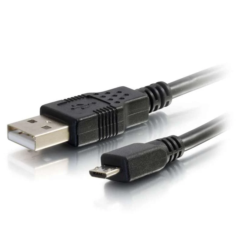 Cables To Go 15ft (4.6m) USB 2.0 A to Micro-B Cable M/M - Black (4.6m) - Image 2