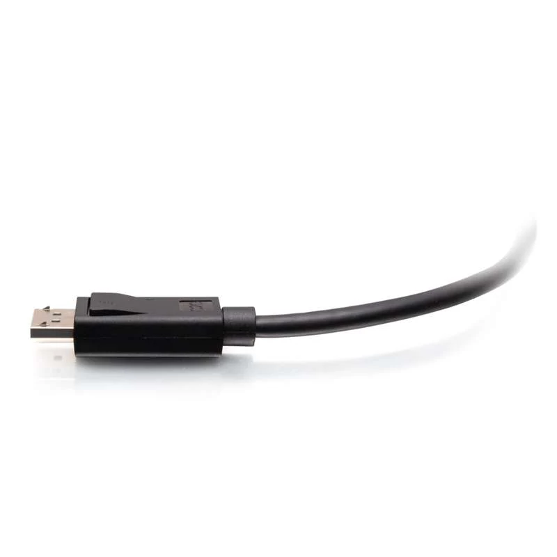 Cables To Go 1ft (0.3m) DisplayPort Cable with Latches 4K 60Hz UHD M/M - Black - Image 3