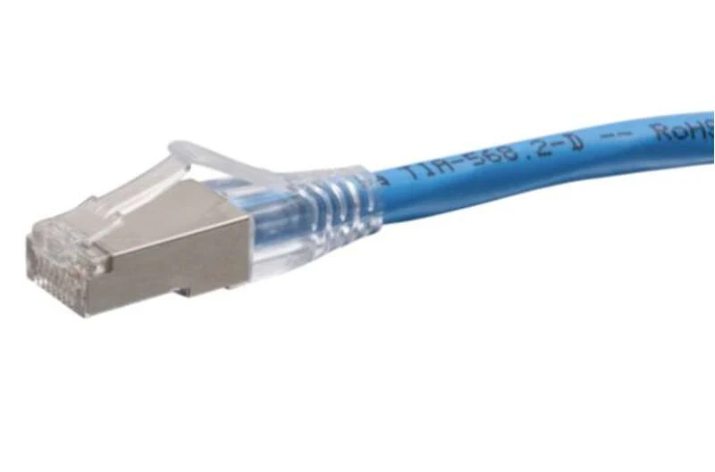 Cables To Go 1ft (0.3m) F-Series Cat6a Snagless Shielded (STP) Network Cable - Blue, TAA Complaint - Image 2