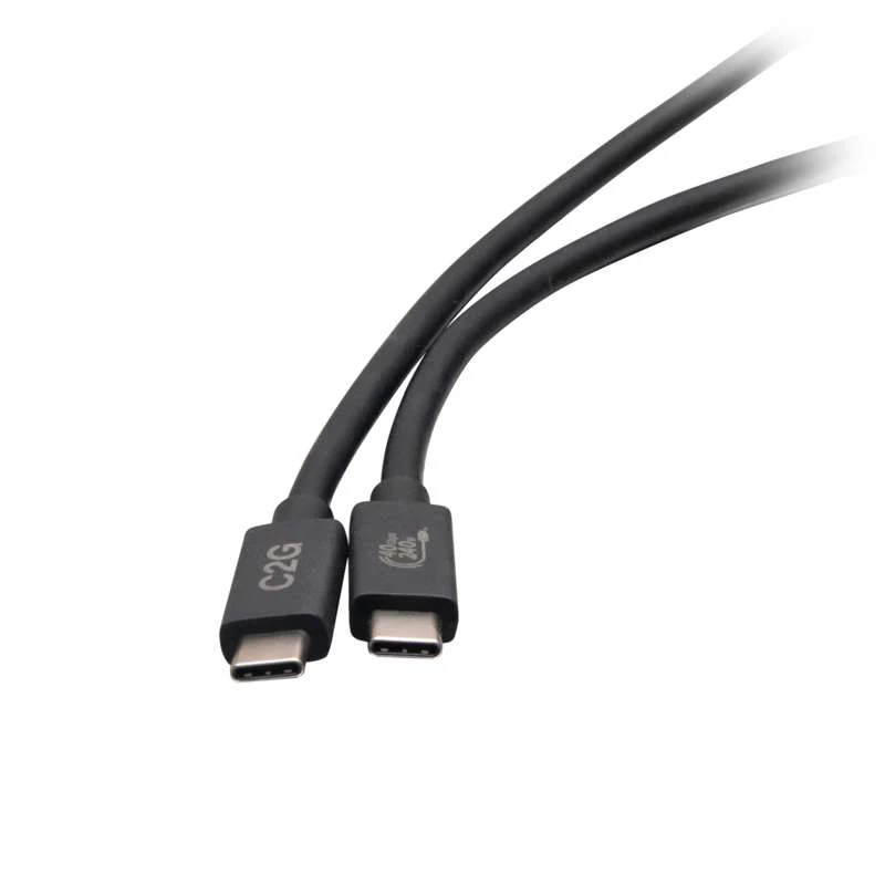 Cables To Go 3.3ft (1m) USB 4.0 USB-C to C (48V 5A) 240W Charging Cable-Black - Image 3
