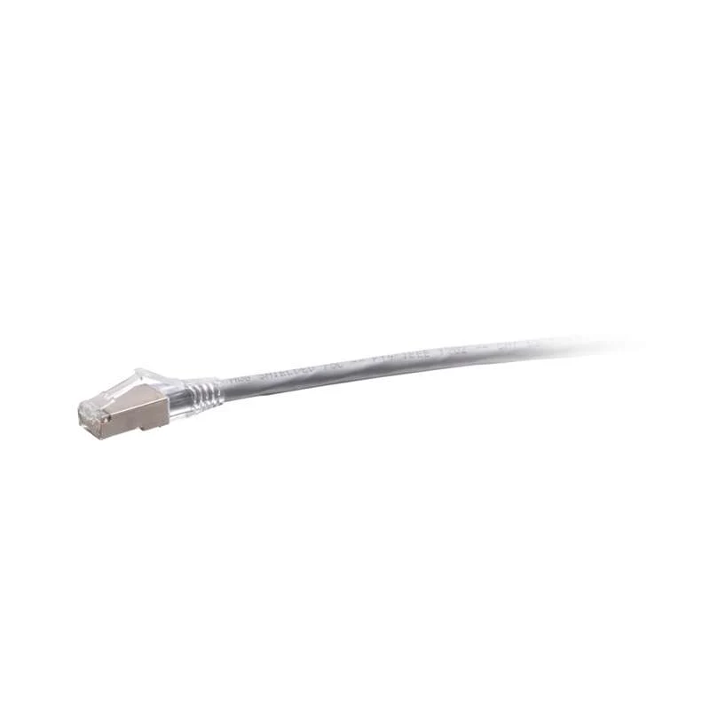 Cables To Go 30ft (9.1m) F-Series Cat6a Snagless Shielded (STP) Network Cable - Gray, TAA Complaint