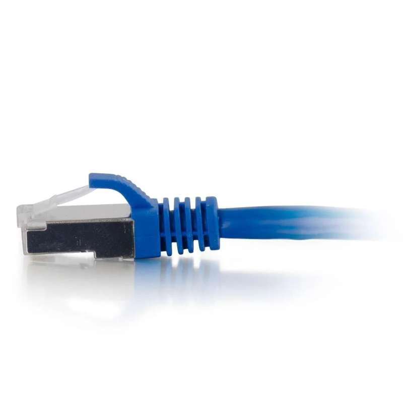 Cables To Go 3ft (0.9m) Cat6a Snagless Shielded (STP) Ethernet Network Patch Cable - Blue - Image 2