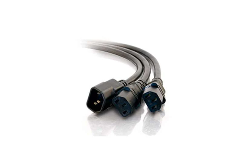 Cables To Go 6ft (1.8m) 16 AWG 1-to-2 Power Cord Splitter
