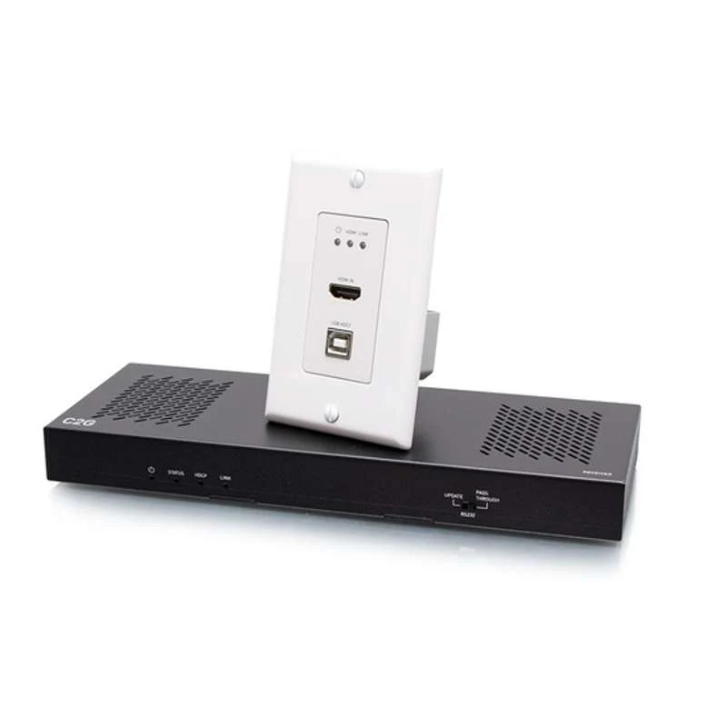 Cables To Go HDMI HDBaseT + USB-B and RS232 over Cat Extender Single Gang Wall Plate Transmitter to Box Receiver - 4K 60Hz - Image 8