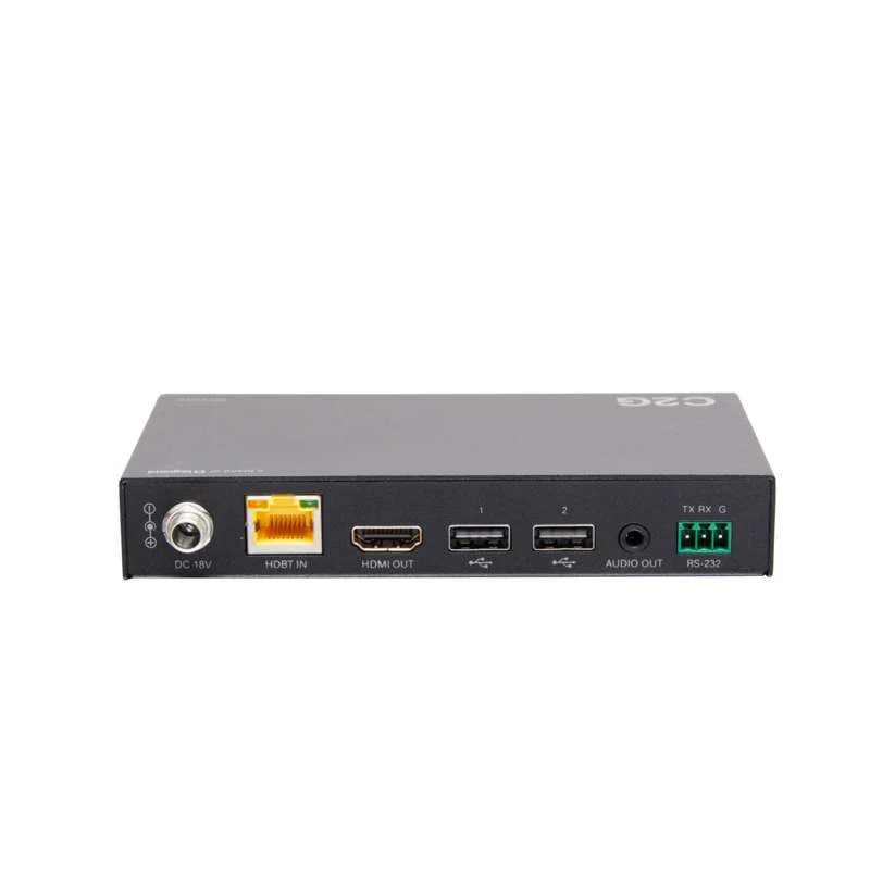 Cables To Go HDMI HDBaseT + USB-C Data and Video Over Cat Extender Wall Plate Transmitter to Box Receiver - 4K - Image 4
