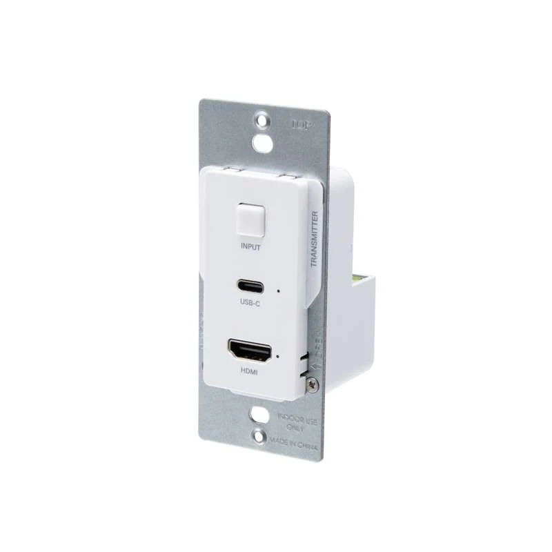 Cables To Go HDMI HDBaseT + USB-C Data and Video Over Cat Extender Wall Plate Transmitter to Box Receiver - 4K - Image 7