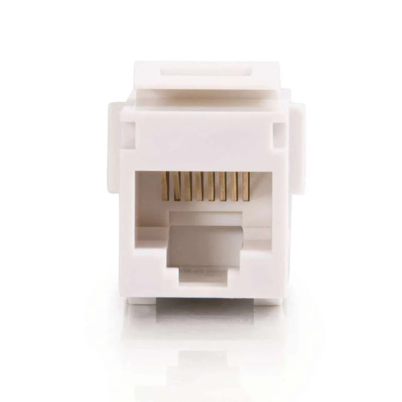 Cables To Go RJ45 8P8C Keystone insert Coupler White - Image 2