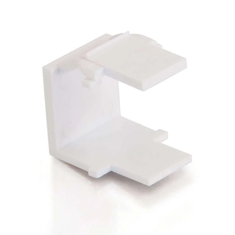 Cables To Go Snap-in Blank Keystone Modularule White - Image 2