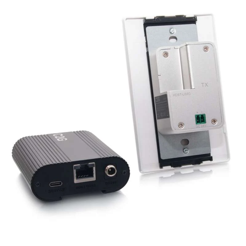 Cables To Go Superbooster 1-Port USB over Cat6a Wall Plate to Box Extender Kit - USB 3.2 Gen1 (5Gbps) - Image 4