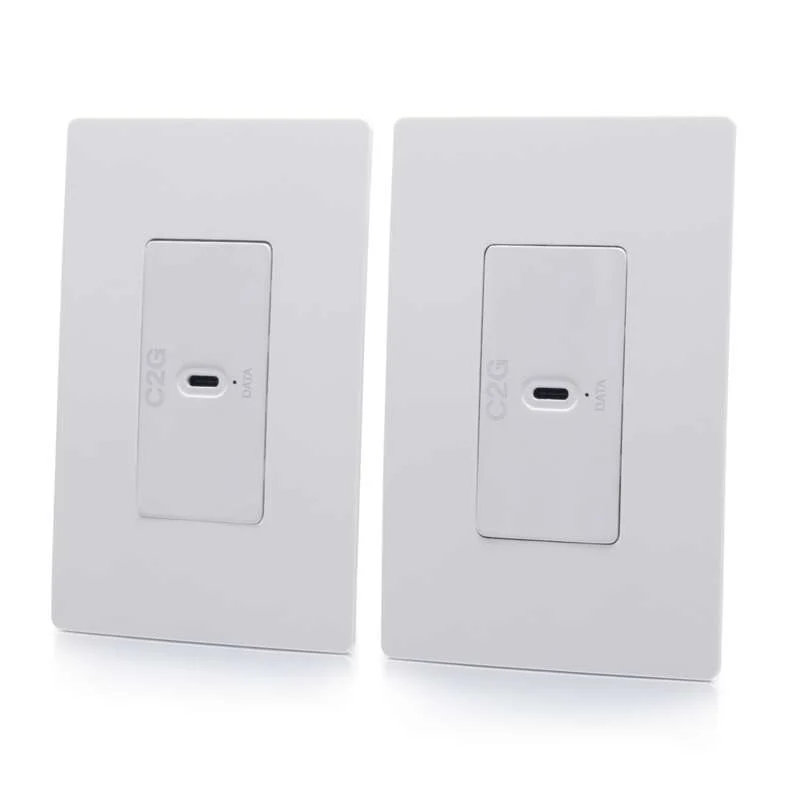 Cables To Go Superbooster1-Port USB over Cat6a Wall Plate to Wall Plate Extender Kit - USB 3.2 Gen1