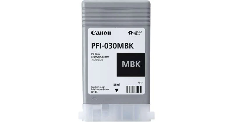 Canon PFI-030MBK - Pigment Matte Black Ink Tank 55ml