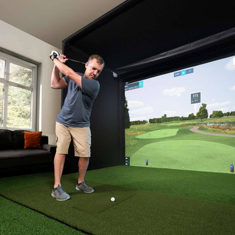 Carl's Place Pro Golf Simulator Enclosure Kit (10' × 15'5" × 15') with Premium Impact Golf Screen - Image 4