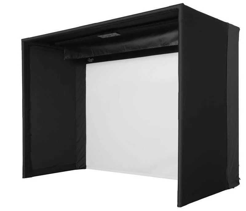 Carl's Place Pro Golf Simulator Enclosure Kit (8' × 10'5" × 5') with High‑Contrast Gray Premium Golf Screen - Image 3