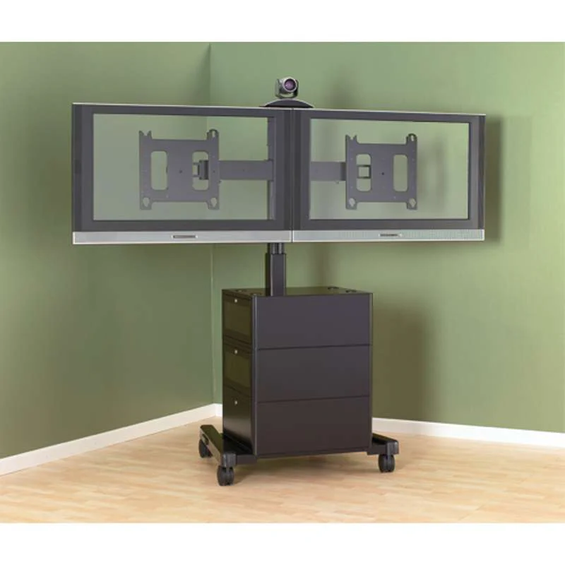 Chief Large Flat Panel Mobile Cart - For 42-86 Inch TVs - TAA Compliant - Black - Image 3