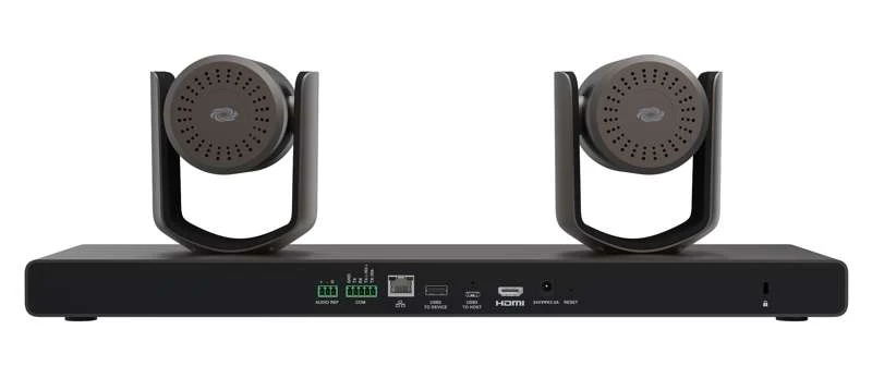 Crestron 1 Beyond i12D Intelligent 4K Dual Camera Speaker Tracking Solution, 12x Optical Zoom, Moon Gray - Image 3