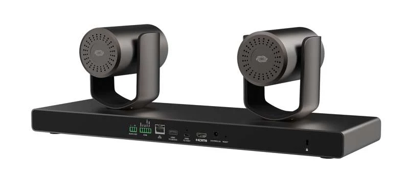 Crestron 1 Beyond i12D Intelligent 4K Dual Camera Speaker Tracking Solution, 12x Optical Zoom, Moon Gray - Image 4