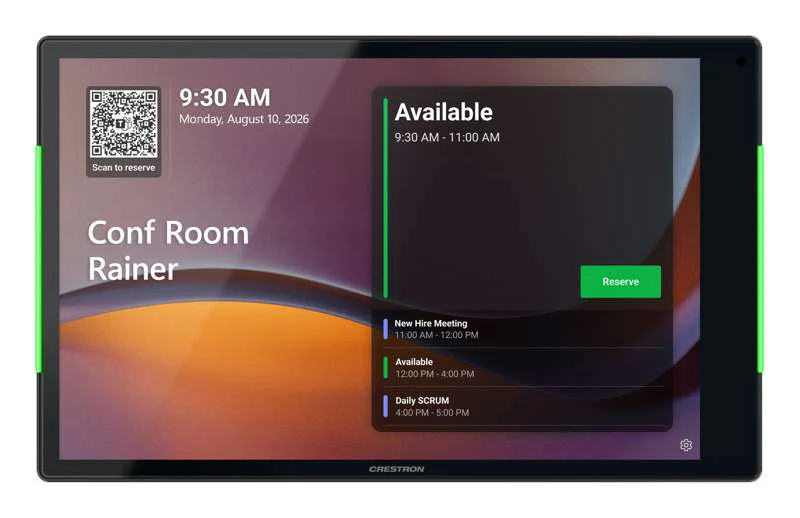 Crestron 10.1 in. Room Scheduling Touch Screen, Black - Image 2