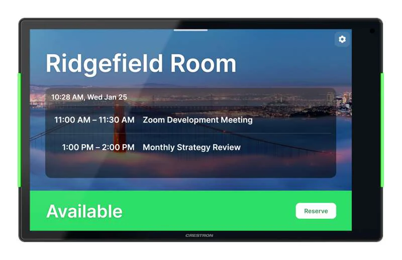 Crestron 10.1 in. Room Scheduling Touch Screen, Black - Image 3