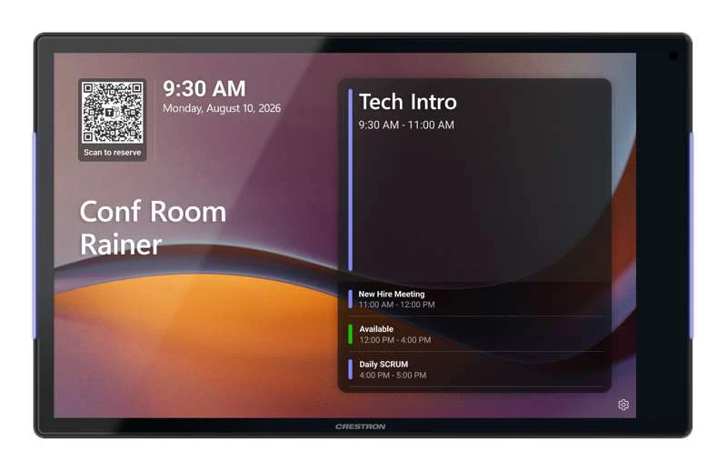 Crestron 10.1 in. Room Scheduling Touch Screen, Black - Image 4