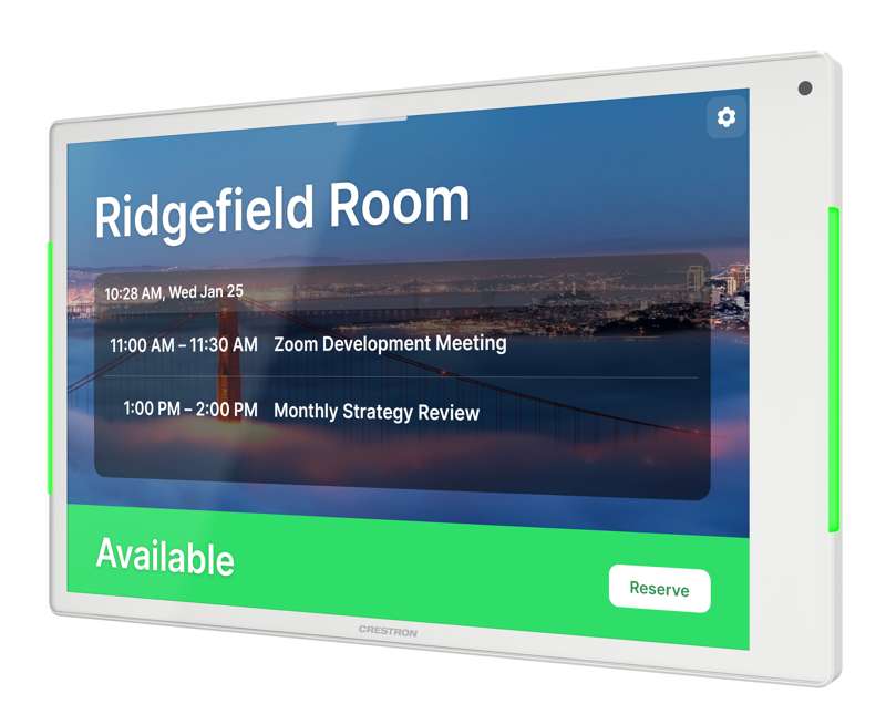 Crestron 10.1 in. Room Scheduling Touch Screen, White - Image 7