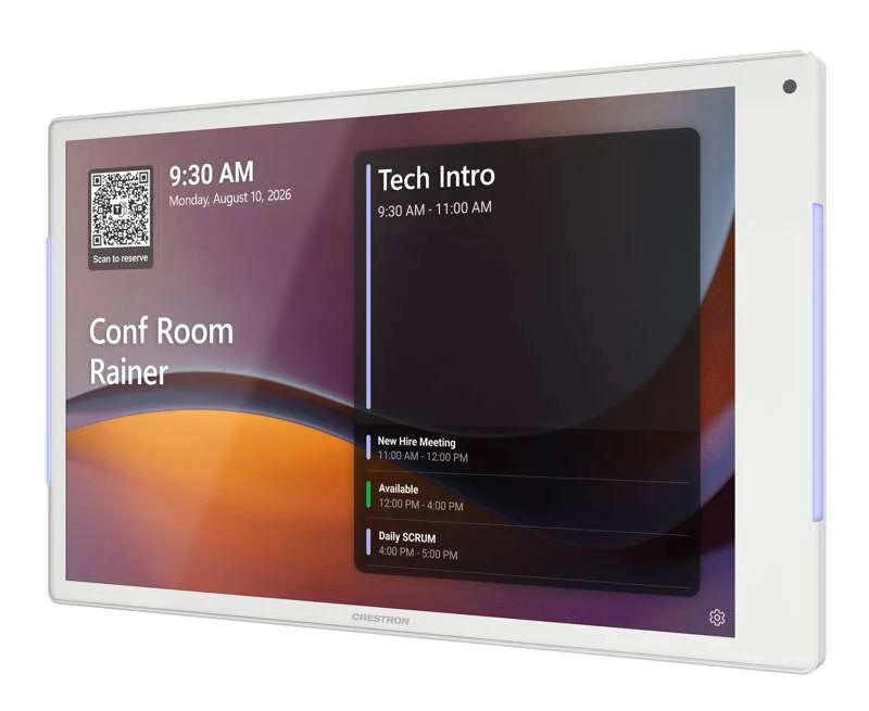 Crestron 10.1 in. Room Scheduling Touch Screen, White - Image 8