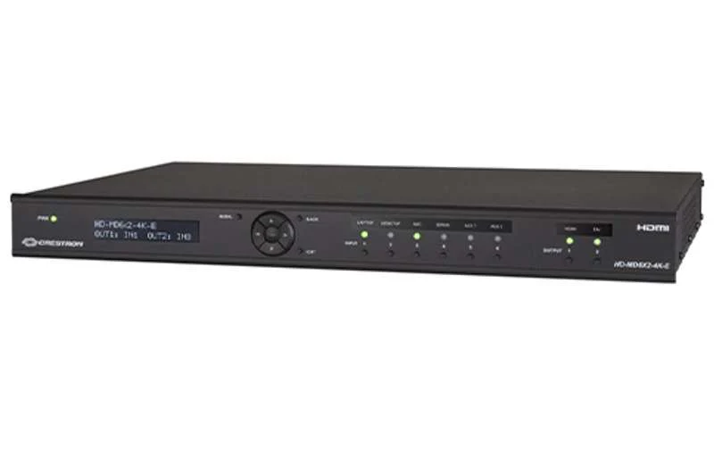 Crestron High-Performance 6x2 4K HDMI Switcher with Ethernet Control