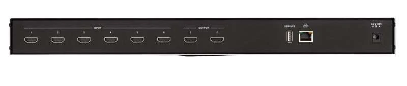 Crestron High-Performance 6x2 4K HDMI Switcher with Ethernet Control - Image 3