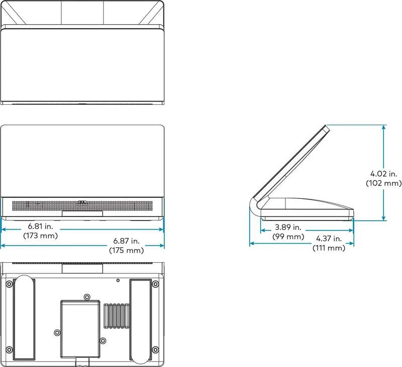 Crestron 7 in. Tabletop Touch Screen, Black Smooth - Image 2