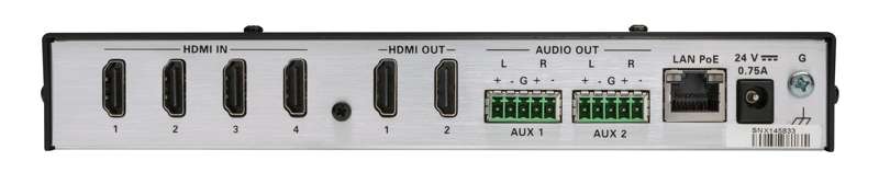 Crestron HD-MD4X2-4KZ-E 4x2 4K60 4:4:4 HDR AV Switcher - Image 2