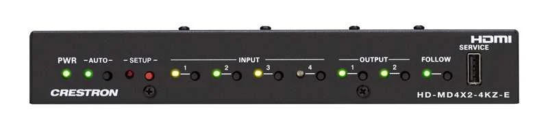 Crestron HD-MD4X2-4KZ-E 4x2 4K60 4:4:4 HDR AV Switcher - Image 3