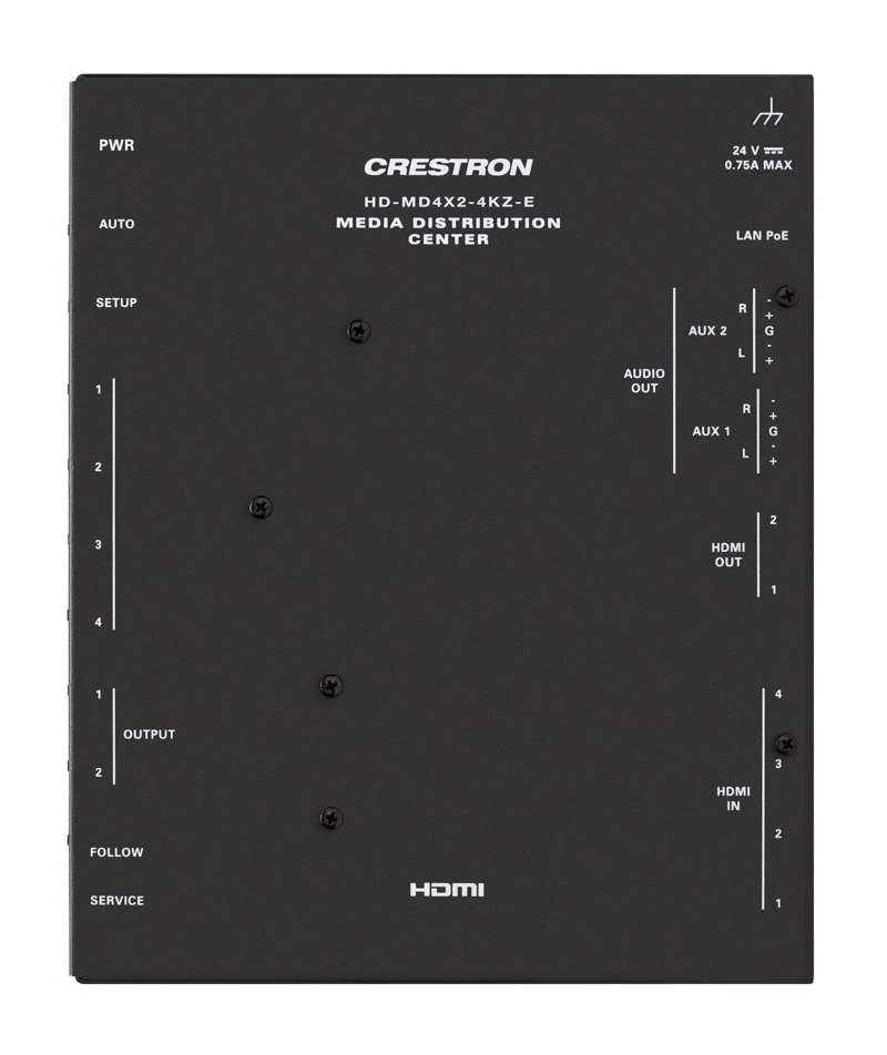 Crestron HD-MD4X2-4KZ-E 4x2 4K60 4:4:4 HDR AV Switcher - Image 4