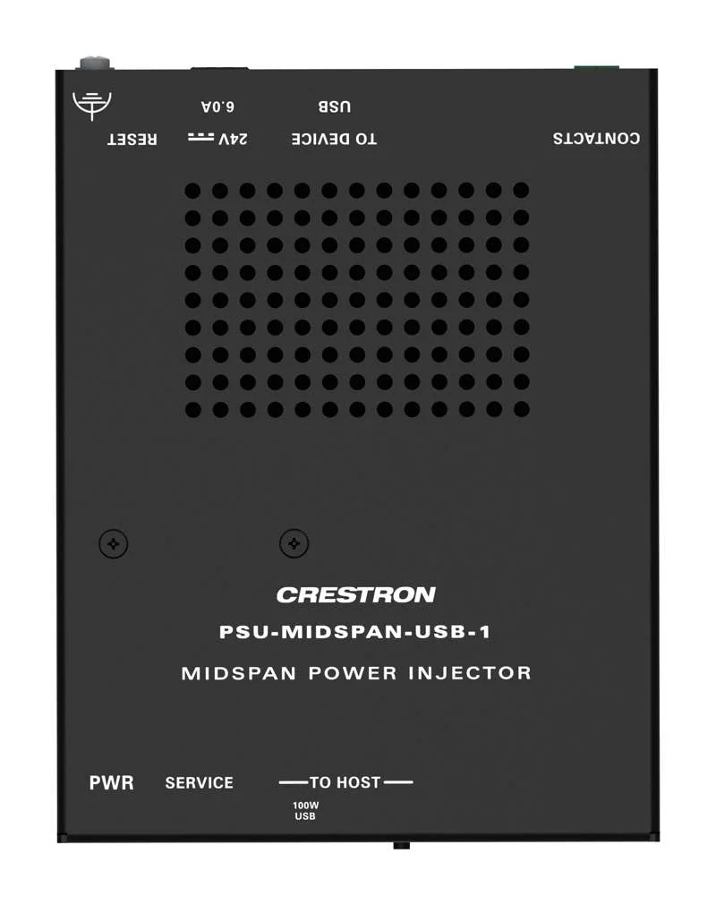 Crestron Single Channel Midspan USB Power Injector with Cables - Image 2