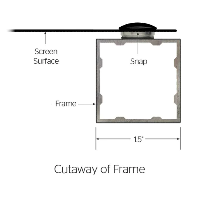 Da-Lite Da-Snap 220 Inch Diagonal Fixed Frame Screen - Image 5