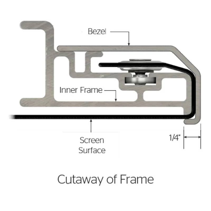 Da-Lite UTB Contour Screen, 60" x 96" with HD Progressive 1.0 Surface - Image 4