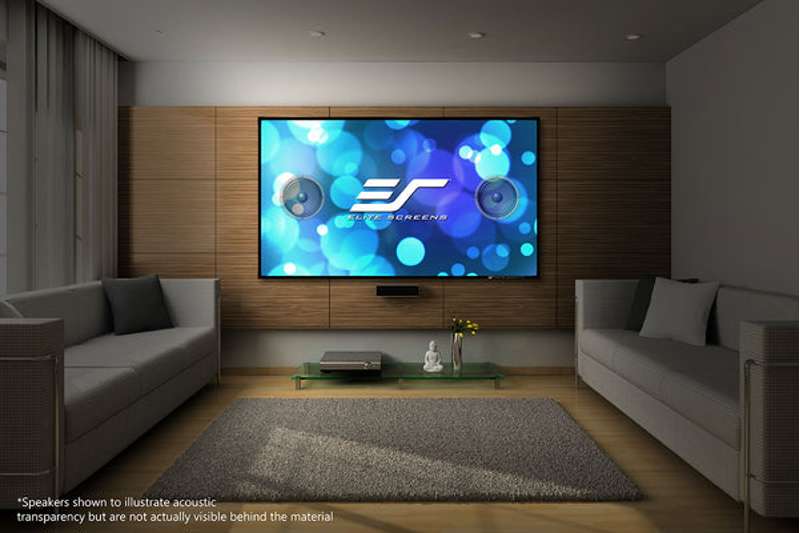 Elite Screens Aeon AcousticPro UHD Series, 165-inch Diag., 16:9 Fixed Frame Screen - Image 2