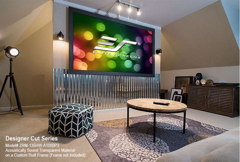 Elite Screens Designer Cut CineGrey 4D AT Series, 164-inch Diag., 16:9 Portable Screen