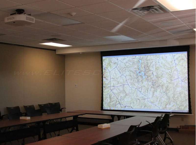 Elite Screens Evanesce Tab-Tension Series, 135-inch Diag. 16:9 Electric Screen, CineWhite UHD Material - Image 2