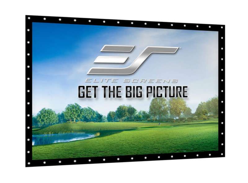 Elite Screens GolfSim DIY, Do-it-Yourself ImpactWhite 360 Golf Impact Screen Material, Velvet Border with Metal Grommets, 118.1" x 96.5", Folded Packing - Image 10