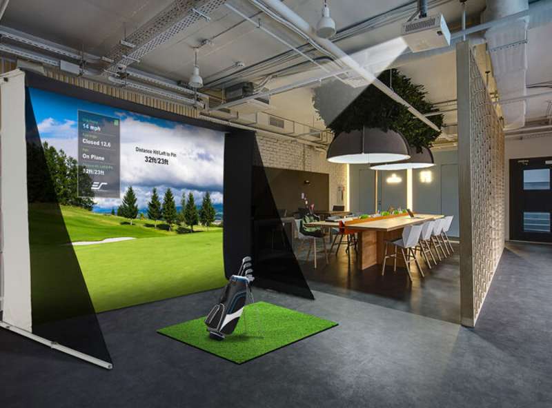 Elite Screens GolfSim Portable Multi-Sport/Golf Simulator Impact Screen, Folding-Frame Design with Enclosure Panels, Carrying Bag - Image 3