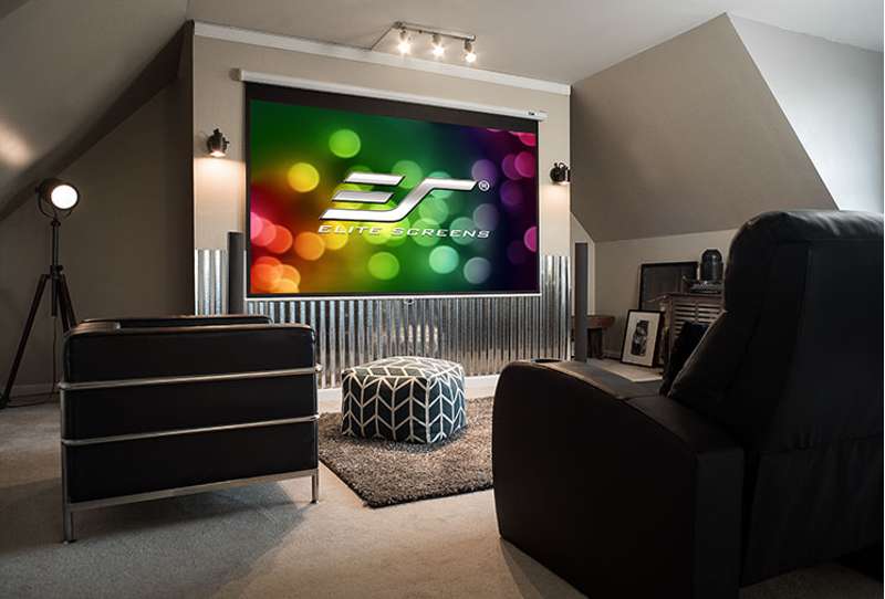Elite Screens Manual B Series, 100-inch Diag., 1:1 Manual Screen, MaxWhite2 Material - Image 2
