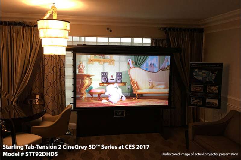Elite Screens Starling Tab-Tension 2 CineGrey 5D Series 120 Inch Diagonal Electric Screen - Image 4