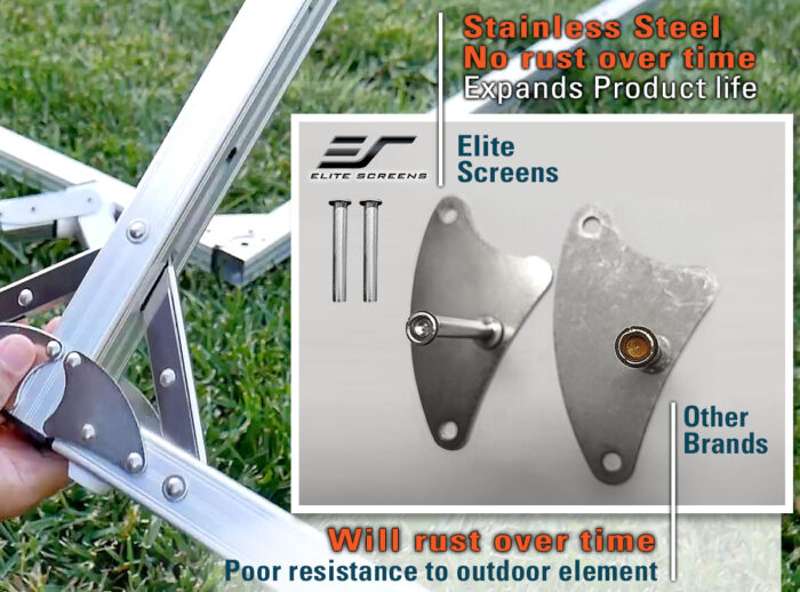 Elite Screens Yard Master 2 Rear Series, 110-inch Diag., 16:9 Portable Screen, WraithVeil Material - Image 7