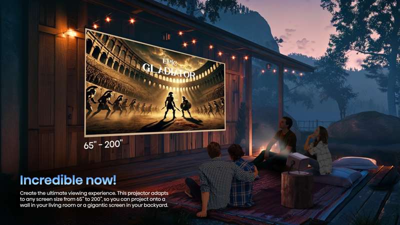 Hisense M2 Pro 4K UHD Triple Laser Smart Mini Projector - Image 6
